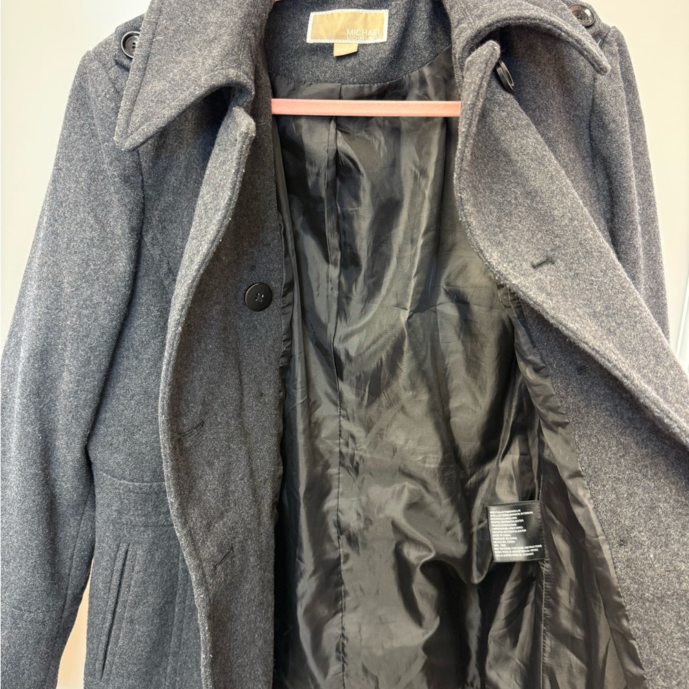 Michael Kors Charcoal Gray Pea Coat - Picture 7 of 7